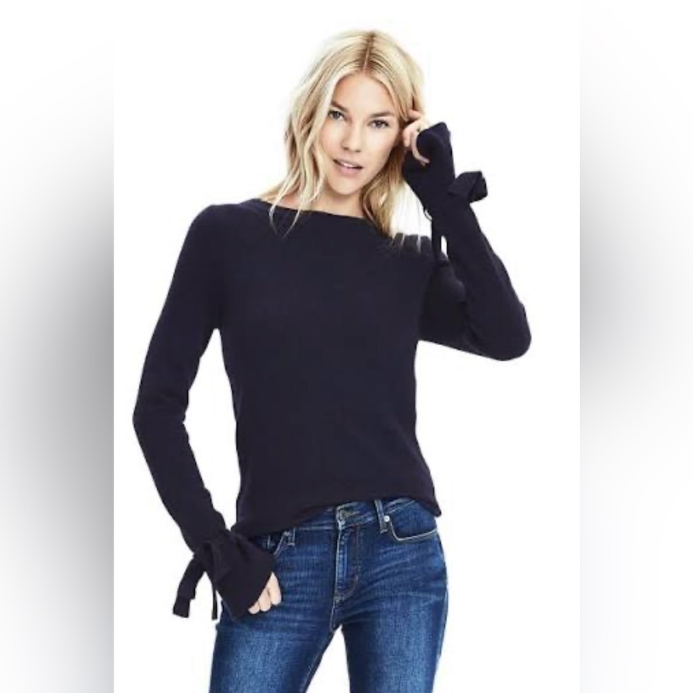 Banana Republic Wrist-Tie Marino Sweater, XS